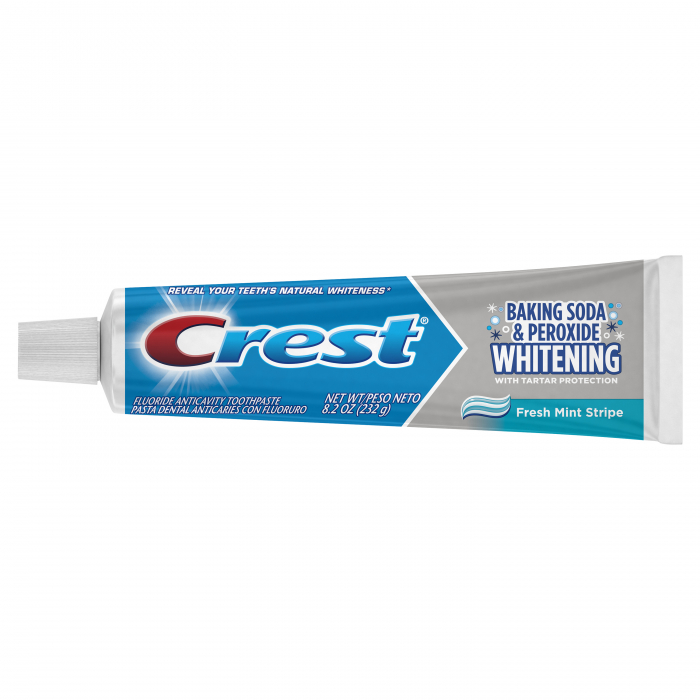 Pachet 14 zile x Benzi Crest 3D White Professional Effects + Pasta de Dinti Crest Peroxide & Baking Soda, 161g, 14 nivele albire, aplicare 45 minute [2]