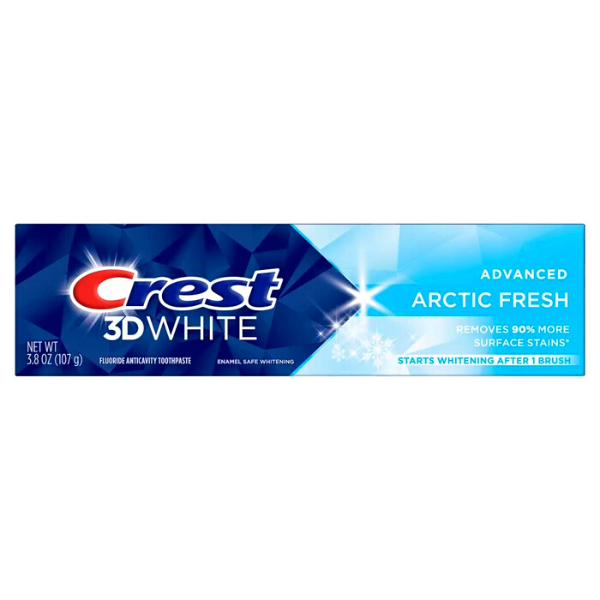 2x Pasta de dinti Crest 3DWhite Arctic Fresh, ADVANCED, 107g, cu fluor, fara gluten [3]