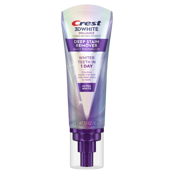 Pasta de dinți Crest 3DWhite Brilliance Deep Stain Remover, ULTRA WHITE, 87g [2]