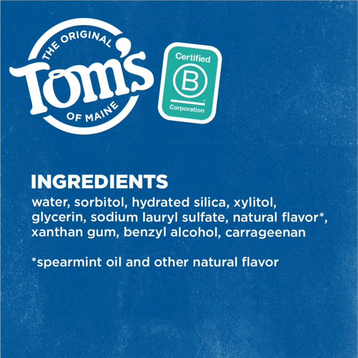 Pasta de dinti Tom's of Maine, Antiplaque and Whitening, vegan, fara fluor, ingrediente naturale, BPA-Free, 155.9g [5]