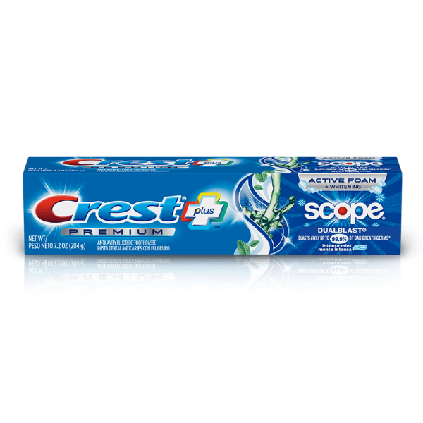 Pasta de Dinti Crest Scope Plus PREMIUM, Dualblast, aroma intensa de menta, 147g [3]