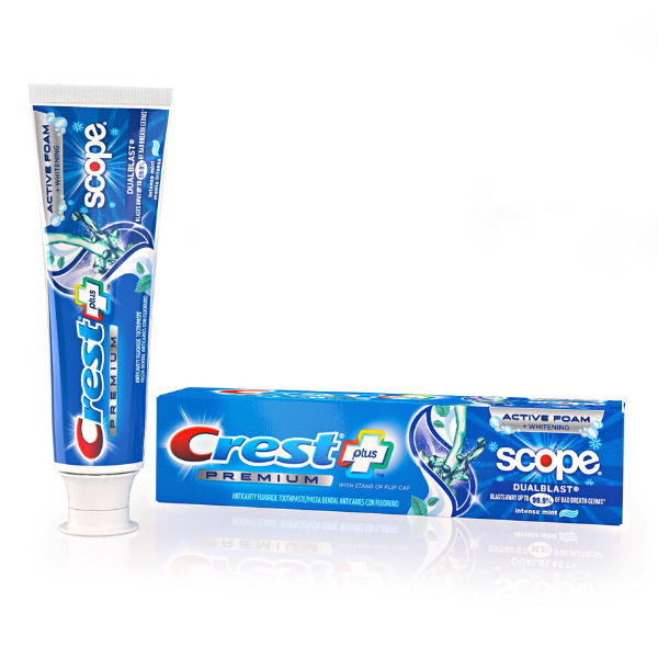 Pasta de Dinti Crest Scope Plus PREMIUM, Dualblast, aroma intensa de menta, 147g [1]