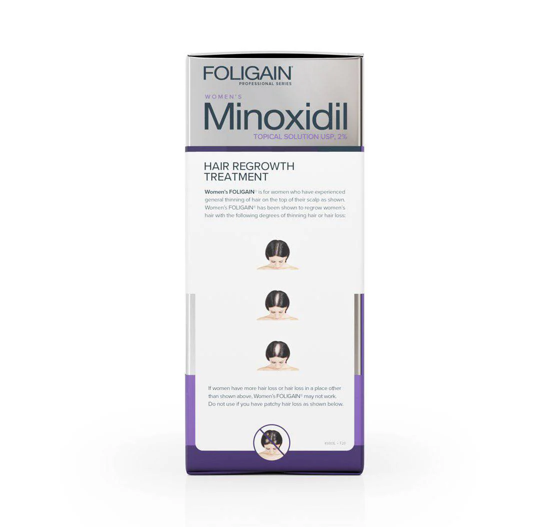 Solutie Foligain, Minoxidil 2%, pentru femei, impotriva caderii parului, tratament complet 3 luni [1]