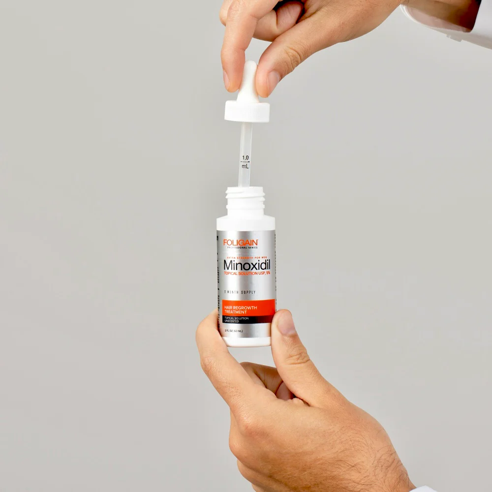 Solutie Foligain, Minoxidil 5%, impotriva caderii parului, pentru barbati, tratament complet 3 luni [3]