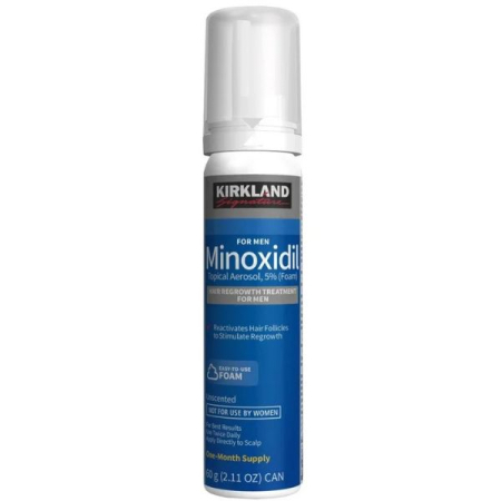 Ingrijire par - 1x Spuma KIRKLAND 60ml, Minoxidil 5%, impotriva caderii parului, tratament 1 luna
