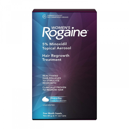 Ingrijire par - 1x Spuma Rogaine 60ml, Minoxidil 5%, pentru femei, impotriva caderii parului, tratament 2 luni