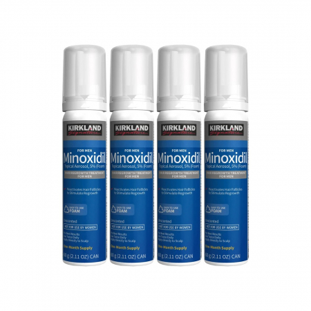 6x Spuma KIRKLAND 60ml, Minoxidil 5%, impotriva caderii parului, tratament 6 luni [3]
