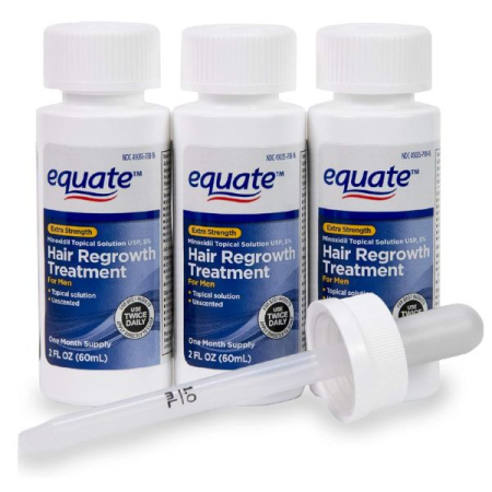 2x Solutie Equate, 60ml, Minoxidil 5%, impotriva caderii parului, pipeta inclusa, tratament partial 2 luni [1]
