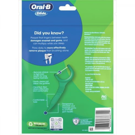 Ata dentara cu scobitoare, set 75 buc, Oral-B Glide, Scope,  Outlast, dental floss, aroma menta [1]