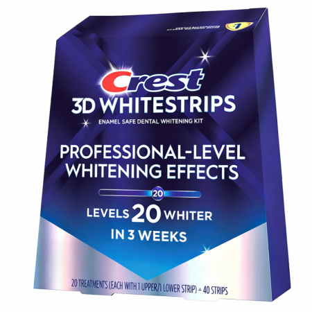 Albirea dintilor pentru prima data - Benzi Crest 3D Whitestrips Professional-Level Whitening effects