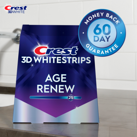 Crest 3D Whitestrips AGE RENEW, 16% concentratie, 21 zile, 42 benzi albire, nivel albire 25, 21 zile, aplicare 60 min, benzi crest [3]