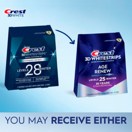 Crest 3D Whitestrips Supreme Bright, 16% concentratie, 21 zile, 42 benzi albire, nivel albire 24, aplicare 60 min, benzi crest [2]