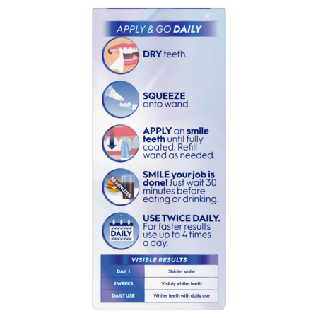 Crest Whitening Emulsions, ser albire hidratant 18 g cu aplicator, apply & go [1]