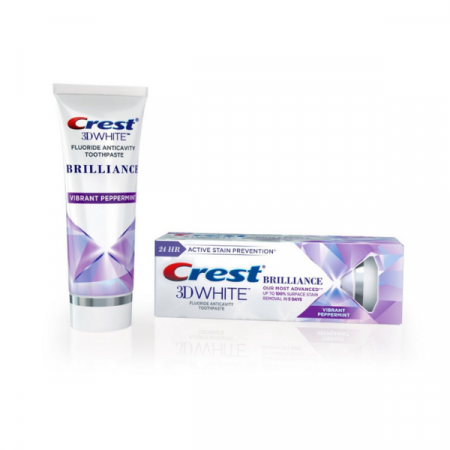 Pachet 14 zile x Benzi Crest 3D White Professional Effects + Pasta de dinti Crest 3D White Brilliance Vibrant Peppermint, 99g, 14 nivele albire, aplicare 45 minute [2]