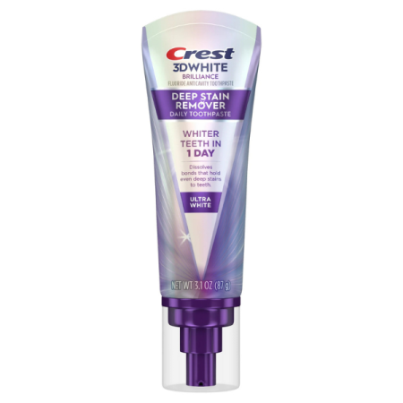 Pasta de dinți Crest 3DWhite Brilliance Deep Stain Remover, ULTRA WHITE, 87g [1]