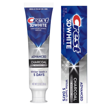 Pasta de dinti - Pasta de dinti Crest 3DWhite Charcoal, ADVANCED, cu carbune activ, 93g