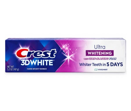 Pasta de dinti - Pasta de dinti Crest 3DWhite, ULTRA, Vivid Mint, 147g, dinti mai albi dupa primul periaj