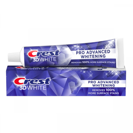 Pasta de dinti - Pasta de dinți Crest 3D White Advanced Whitening PRO 147g, dinti mai albi dupa primul periaj