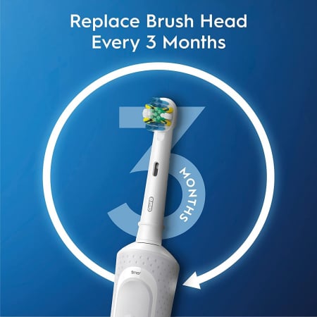 Periuta de dinti electrica ORAL-B PRO 300 Vitality, timer 2 minute inclus, Curatare 2D, 1 program, 1 capat, alb [2]