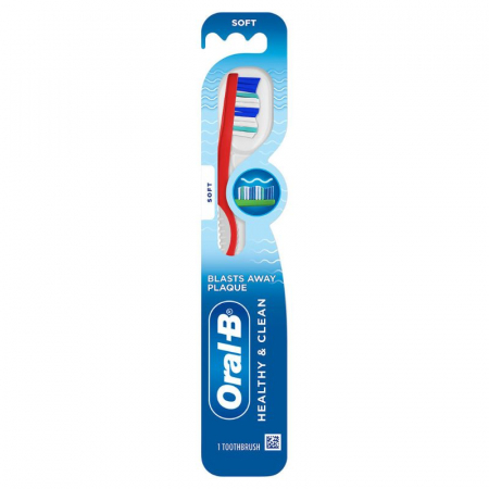 Periute de dinti clasice - Periuta de dinti Oral-B, HEALTHY & CLEAN, peri soft