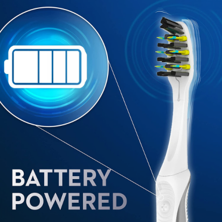 2x Periuta de dinti electrica, Oral-B Pulsar Charcoal, peri ce vibreaza infuzati cu carbune activ, peri moi [3]