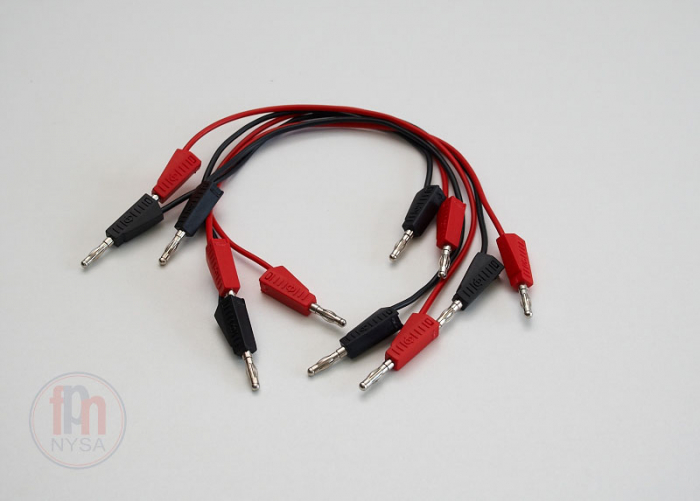 Cabluri de conectare banane 30cm 3 roșu 3 negru [1]