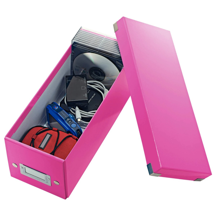 Cutie depozitare 30 CD-uri carcasa Jewel/ 60 CD-uri cu carcasa Slim, LEITZ WOW Click and Store [17]