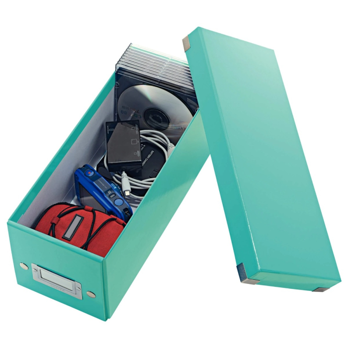 Cutie depozitare 30 CD-uri carcasa Jewel/ 60 CD-uri cu carcasa Slim, LEITZ WOW Click and Store [6]
