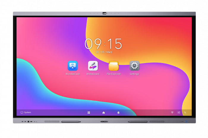 Display interactiv HORIZON A3C, 86", 4K UHD, 450nit, VA, contrast 5000:1, haze 25%, Android 13 upgradabil, CPU A76*4 + A55*4, 8GB RAM, 128GB [3]