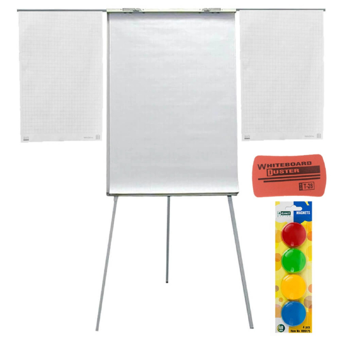 Flipchart cu brate laterale 70x100 cm (+BURETE SI 4 MAGNETI) [1]