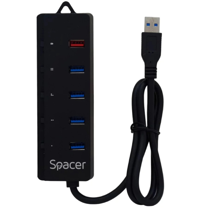 Hub USB, 4 porturi 3.0 si 1 port incarcare SPACER [5]