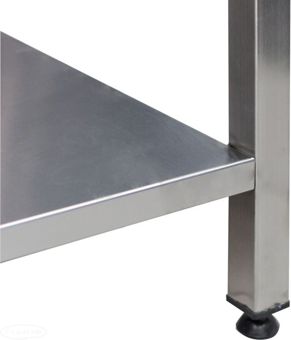 Masa inox cu rebord si polita 1200x700xh850mm [2]