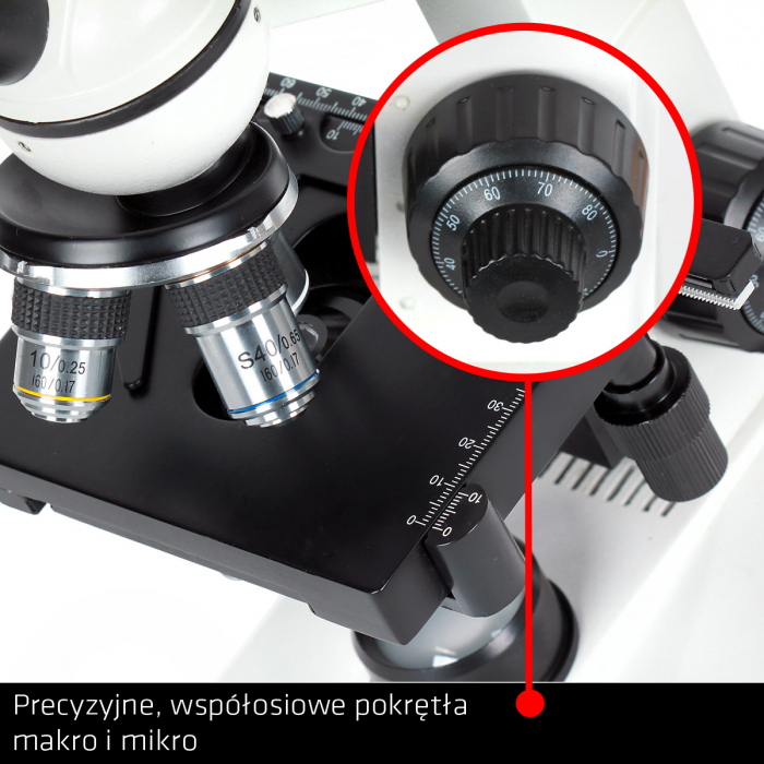 Microscop Delta Optical Biostage II (mărire de la 40x la 1000x, iluminare LED) [6]