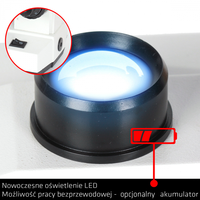 Microscop Delta Optical Biostage II (mărire de la 40x la 1000x, iluminare LED) [8]