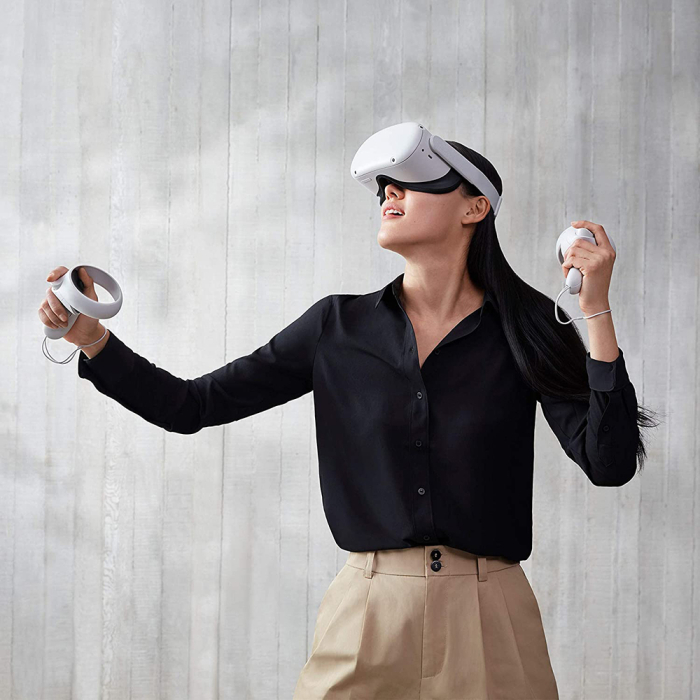 OCULUS Quest 2 128 GB Advanced All-in-one Virtual Reality Headset Alb [2]