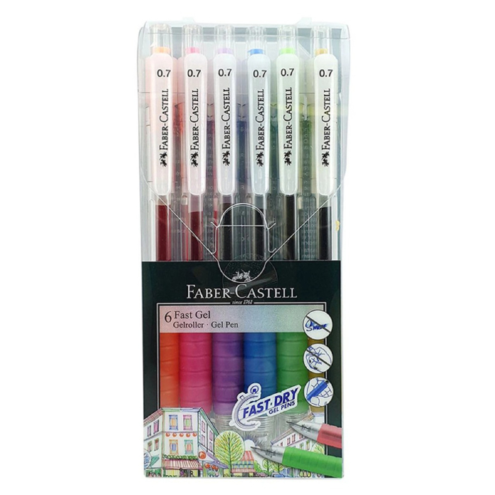 Pix cu gel 0.7 mm FABER-CASTELL Fast Dry Gel [1]