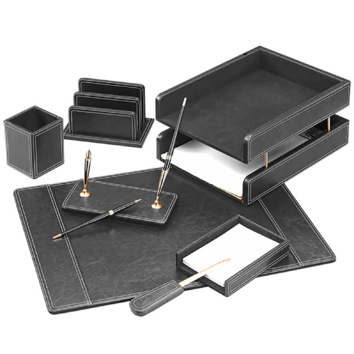 Set de birou lux din piele ecologica FOROFIS [1]