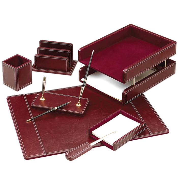 Set de birou lux din piele ecologica FOROFIS [1]