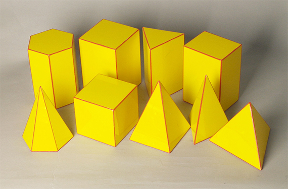 Solide geometrice - poliedre solide 9 buc. [1]