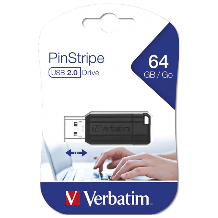 Stick USB 64 GB VERBATIM Store'n' Go Pinstripe 2.0 [1]