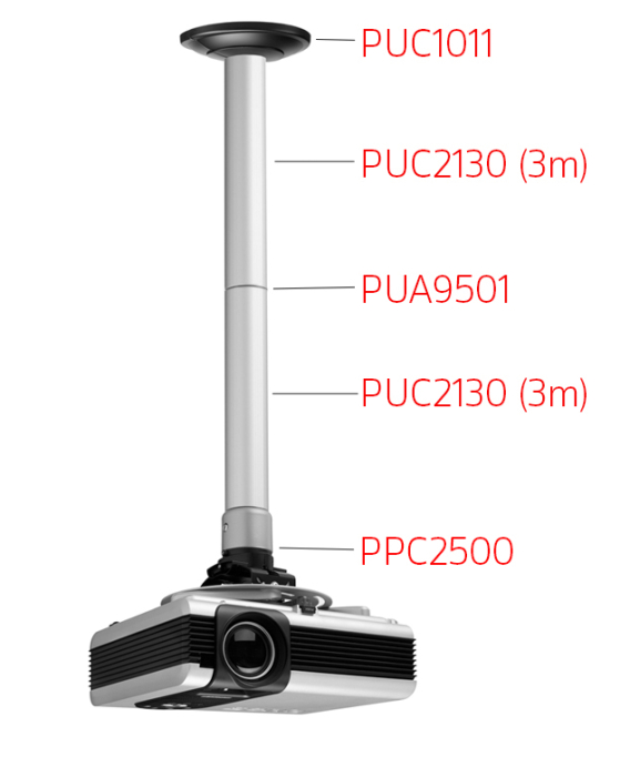 Suport modular videoproiector de tavan Vogels XS60 Professional, max 30kg [2]