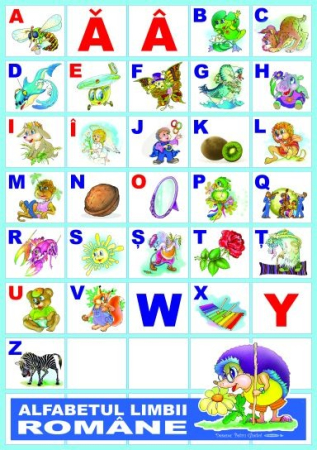 Limba si Comunicare - Alfabetul limbii române (set 31 planse)
