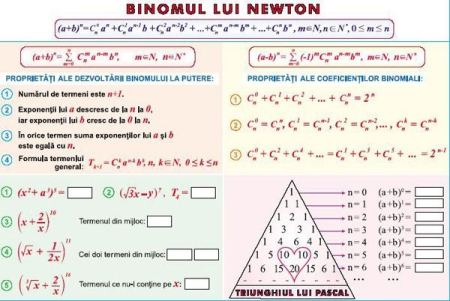 Matematica - Binomul lui Newton/ Elemente de combinatorică (duo)