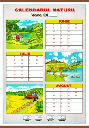 Dezvoltarea cognitiva - Calendarul naturii. Vara/Calendarul naturii. Iarna (DUO)
