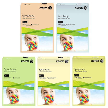 Hartie si Carton Colorat - Carton colorat A4 XEROX Symphony pastel