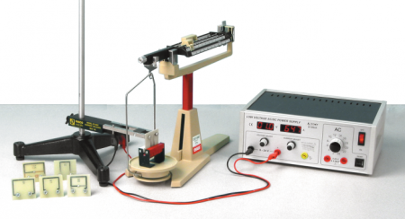 Fizica - Dispozitiv de observare a interactiunii dintre campul magnetic si cel electromagnetic creat de conductorul liniar