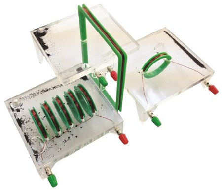 Electricitate si magnetism - Dispozitiv pentru studiul campului magnetic produs de curentul electric