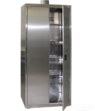 Mobilier Laboratoare - Dulap depozitare substante chimice cu usi metalice si flansa