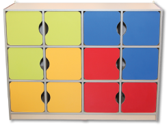 Dulapuri si Cuiere - Dulap "Mozaic" pentru copii (1296x350x1040mm)