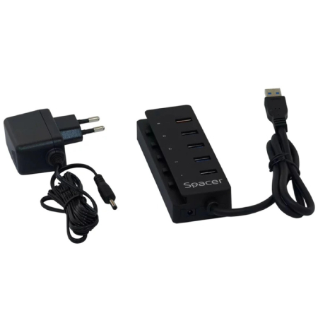 Hub USB, 4 porturi 3.0 si 1 port incarcare SPACER [3]